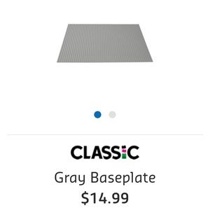 Lego Classic Grey Baseplate